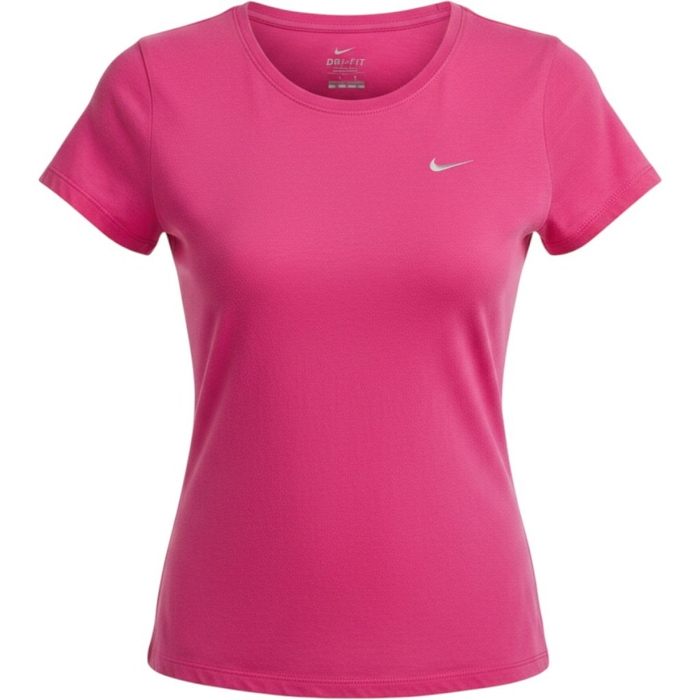 Nike Dri-FIT T-Shirt Womens Medium Hot Pink Short Sleeve Activewear Gym Top